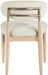 Riccio - Fabric Dining Side Chair (Set of 2) - Natural Frame - Simple Home Plus