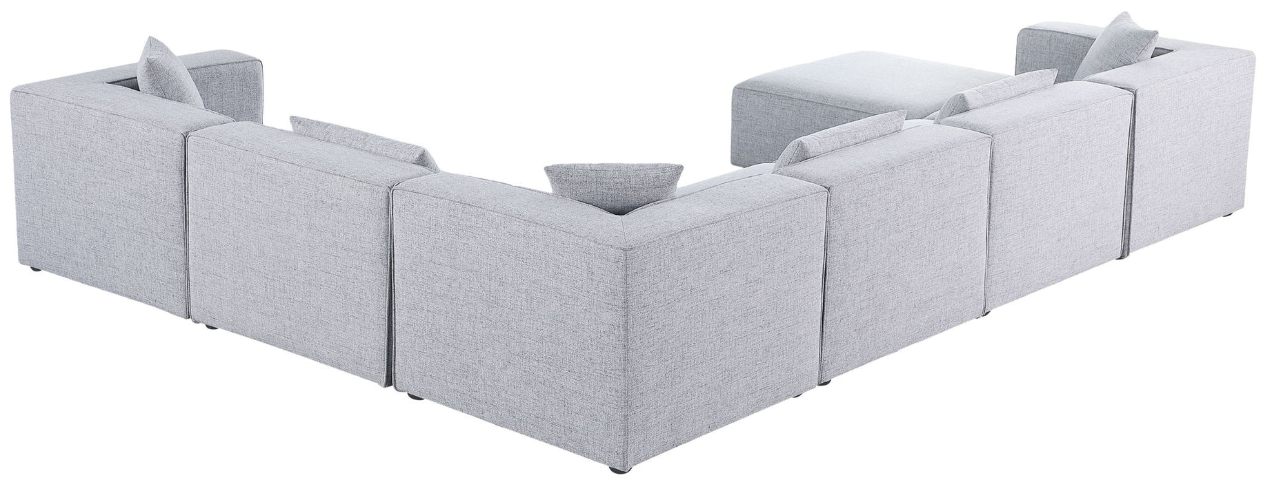 Cube - Linen 7 Piece Modular Sectional - Simple Home Plus
