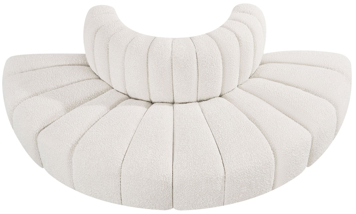Arc - Boucle Fabric 4 Piece Modular Sofa - Simple Home Plus