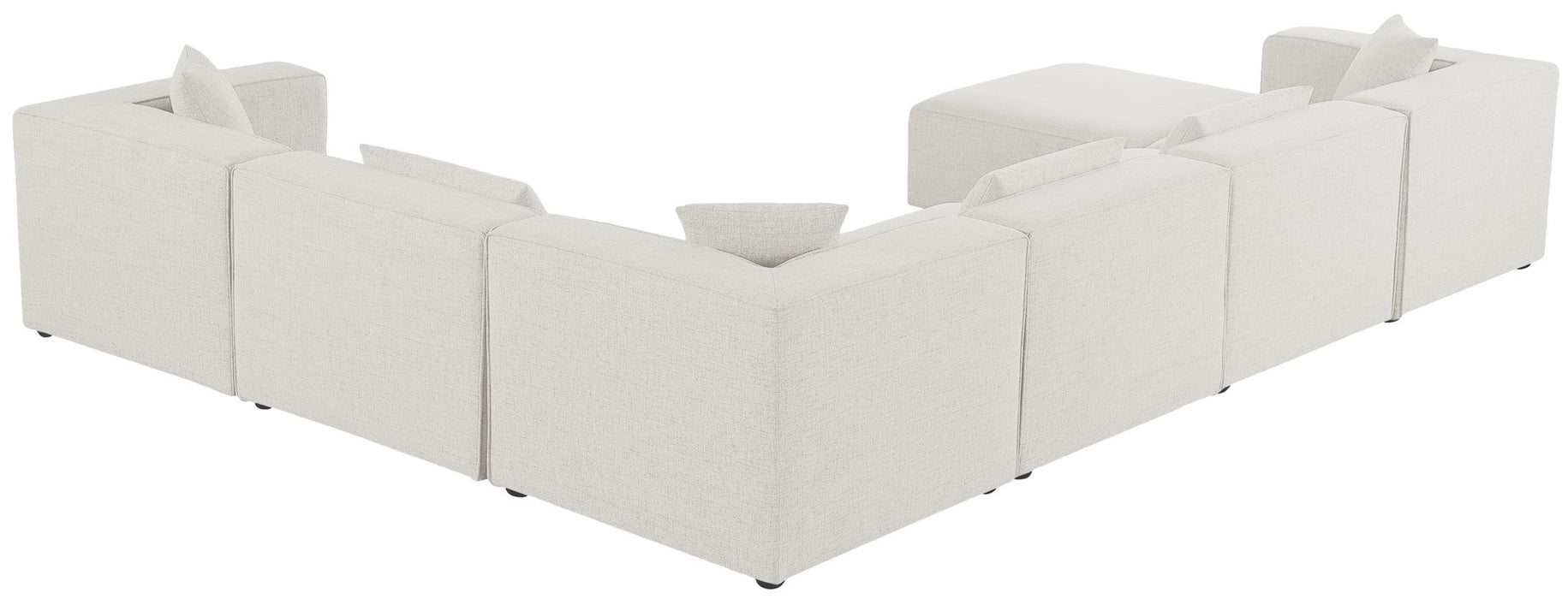 Cube - Linen 7 Piece Modular Sectional - Simple Home Plus