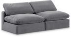Comfy - Velvet Modular Armless Sofa 2 Seats - Simple Home Plus
