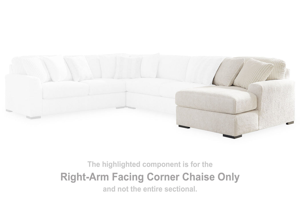 Chessington - Raf Corner Chaise - Ivory - Simple Home Plus