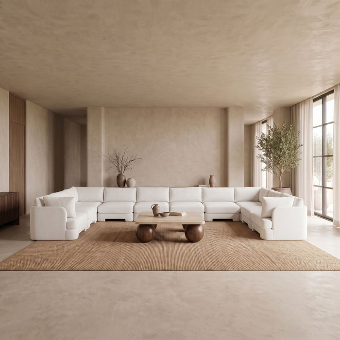 Hammond - Velvet Performance Fabric Upholstered 10 Piece Sectional - Simple Home Plus