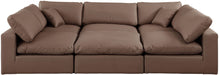 Comfy - 6 Piece Faux Leather Sectional - Simple Home Plus