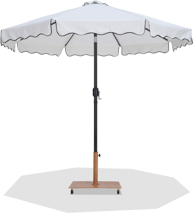 Amalfi - Aluminum Patio Umbrella - Light Brown Base / Black Pole - Simple Home Plus