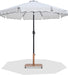 Amalfi - Aluminum Patio Umbrella - Light Brown Base / Black Pole - Simple Home Plus
