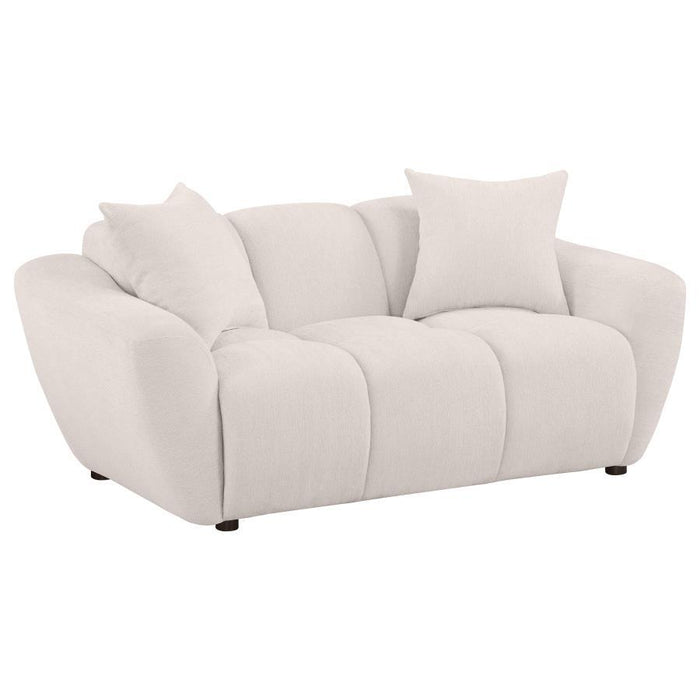 Destino - Chenille Splayed Arm Sofa Set - Simple Home Plus