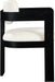 Sacha - Linen Dining Chair With Black Base (Set of 2) - Simple Home Plus