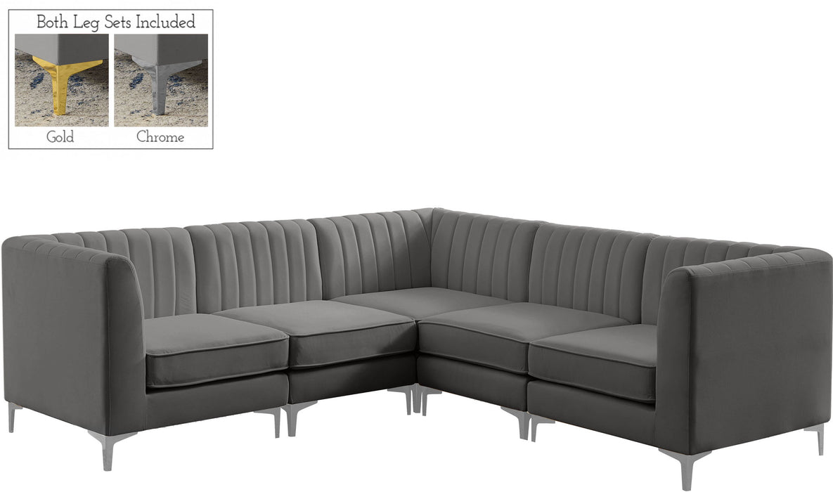 Alina - 5 Piece Modular Corner Sectional - Simple Home Plus
