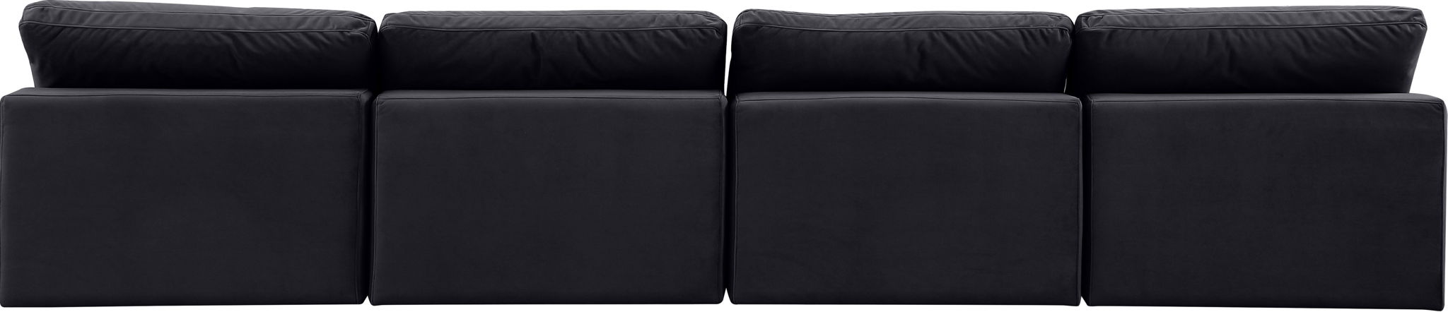 Comfy - Velvet Modular Armless Sofa 4 Seats - Simple Home Plus