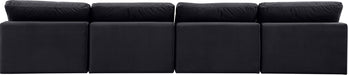 Comfy - Velvet Modular Armless Sofa 4 Seats - Simple Home Plus