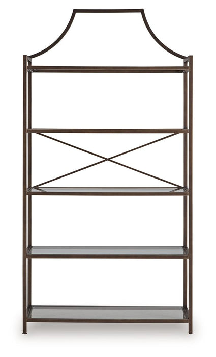 Bernonly - Antique Bronze Finish - Bookcase - Simple Home Plus