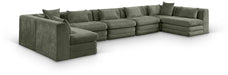 Stellar - 7 Piece Chenille Fabric Upholstered Modular Sectional - Simple Home Plus