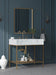 Marmo - Engineered Marble Bathroom Vanity With Gold Base - Simple Home Plus