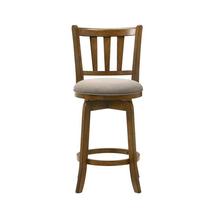 Wren - Modern Farmhouse Swivel Wood Counter Height Kitchen Bar Stool - Simple Home Plus