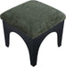 Lawson - Chenille Fabric Ottoman - Black Base - Simple Home Plus