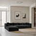 Shaggy - 5 Piece Modular Sectional With Ottoman - Simple Home Plus