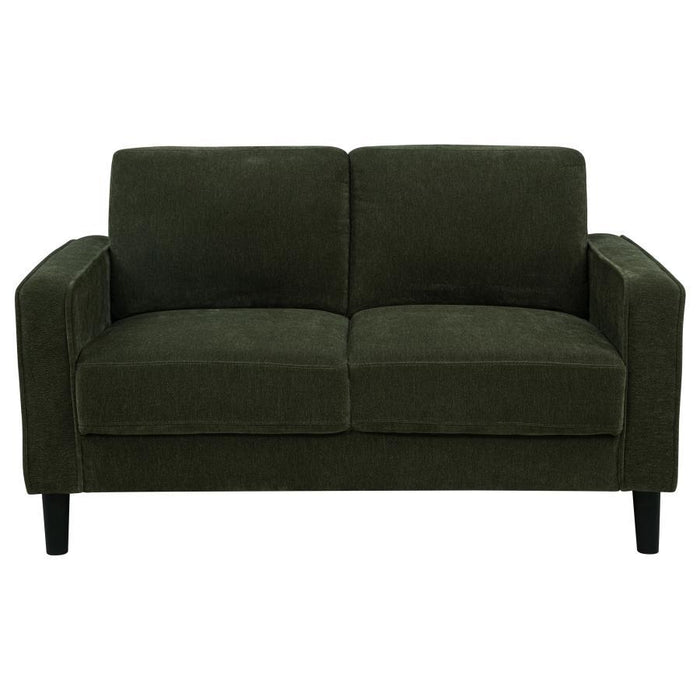 Ruth - Upholstered Track Arm Loveseat - Simple Home Plus