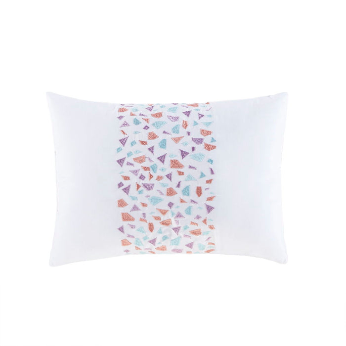 Glimmer - Metallic Glitter Printed Reversible Duvet Cover Set - Aqua - Simple Home Plus