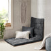 Edelia - Poly Lounge Floor Pillow Cushion - Charcoal - Simple Home Plus