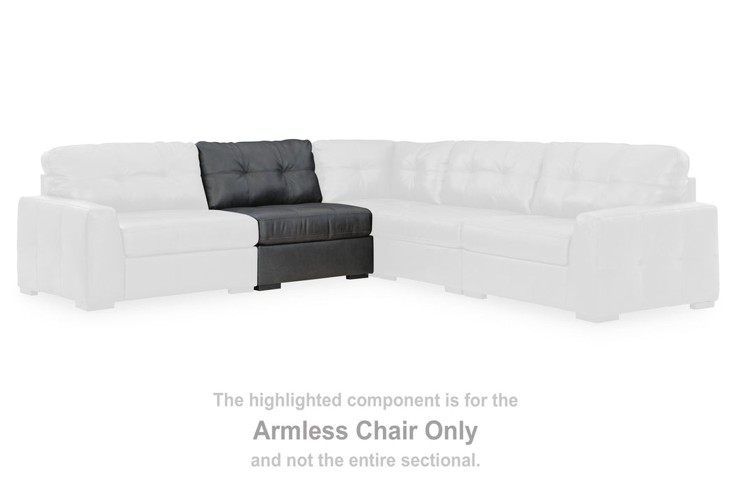 Brindley Pier - Armless Chair - Fog - Simple Home Plus