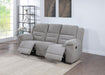 Gilson - Chenille Upholstered Reclining Sofa - Gray - Simple Home Plus