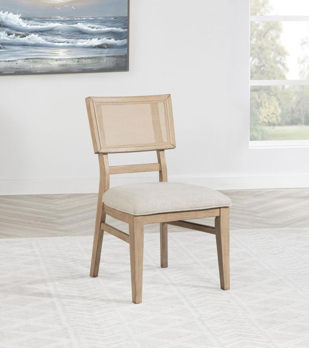 Kailani - Radio Weave Cane Dining Side Chair (Set of 2) - Beige Oak - Simple Home Plus
