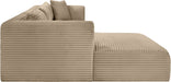 Shaggy - Fabric 3 Piece Modular Sectional - Simple Home Plus