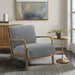 Novak - Mid-Century Modern Accent Armchair (Set of 2) - Gray - Simple Home Plus