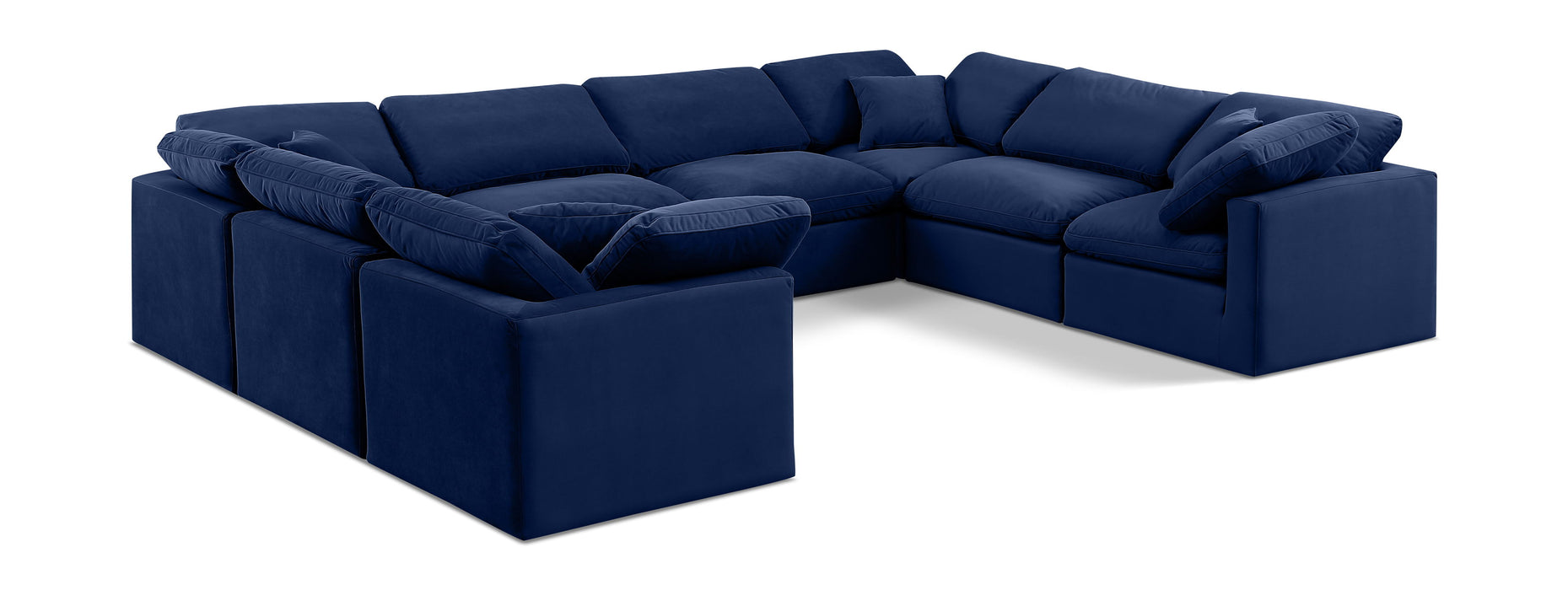 Indulge - Velvet 8 Piece Modular Sectional - Simple Home Plus