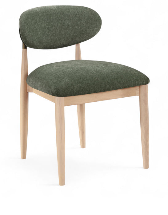 Riccio - Fabric Dining Side Chair (Set of 2) - Natural Frame - Simple Home Plus