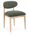 Riccio - Fabric Dining Side Chair (Set of 2) - Natural Frame - Simple Home Plus