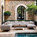 Laguna - Aluminum Outdoor Patio Coffee Table - Natural - Simple Home Plus