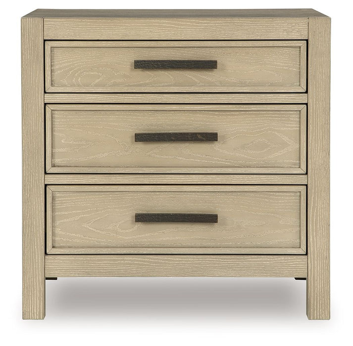 Calmoro - Three Drawer Night Stand - Gray - Simple Home Plus