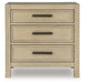 Calmoro - Three Drawer Night Stand - Gray - Simple Home Plus