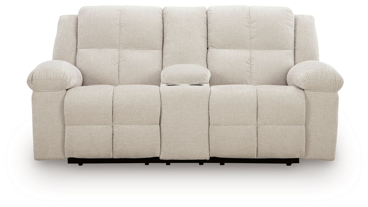 Orlen - Double Reclining Loveseat With Console - Winter - Simple Home Plus