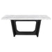 Osborne - Marble Top Dining Table - Rustic Espresso - Simple Home Plus