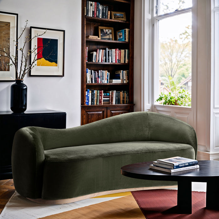 Gustavo - Velvet Upholstered Sofa - Simple Home Plus