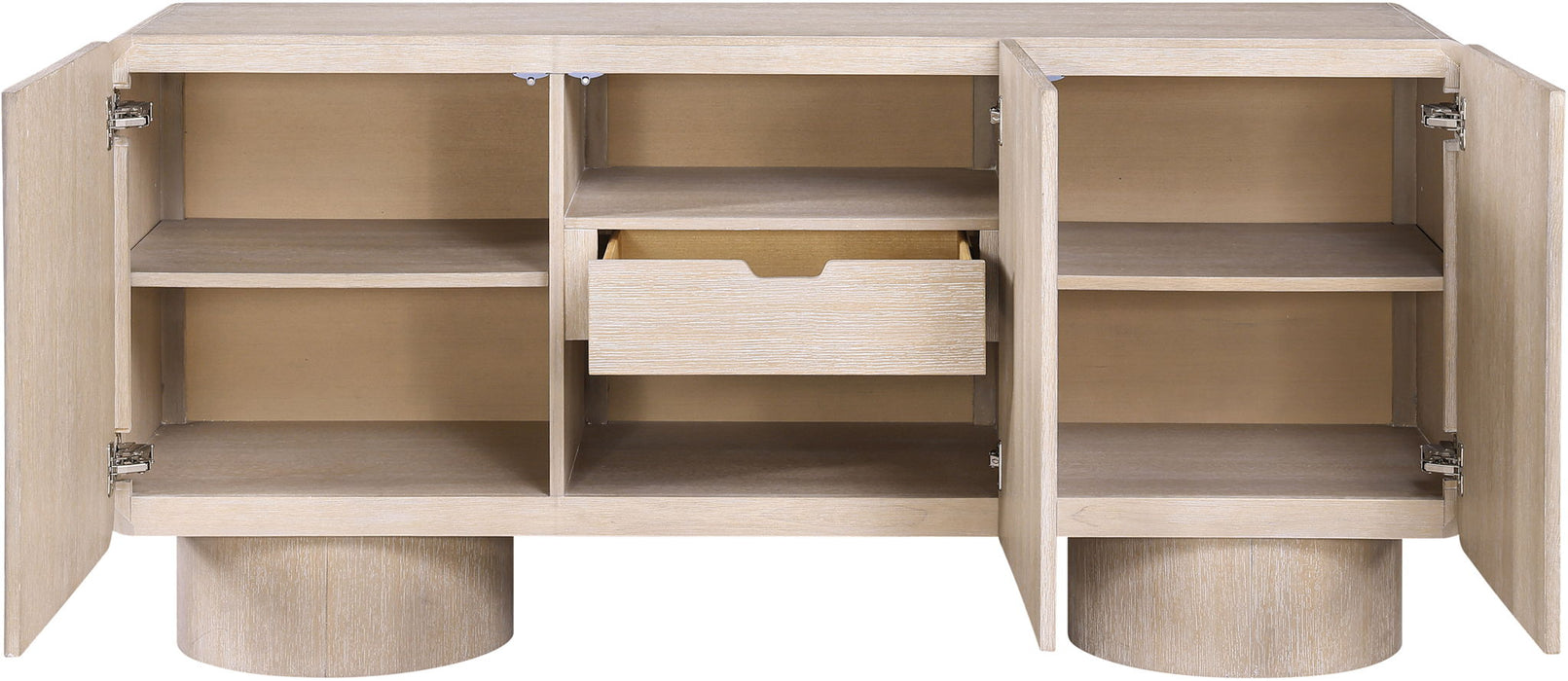 Adagio - Solid Wood And Oak Veneer Sideboard / Buffet - Simple Home Plus