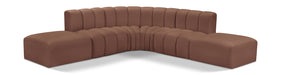 Arc - Faux Leather 6 Piece Corner Modular Sofa - Simple Home Plus