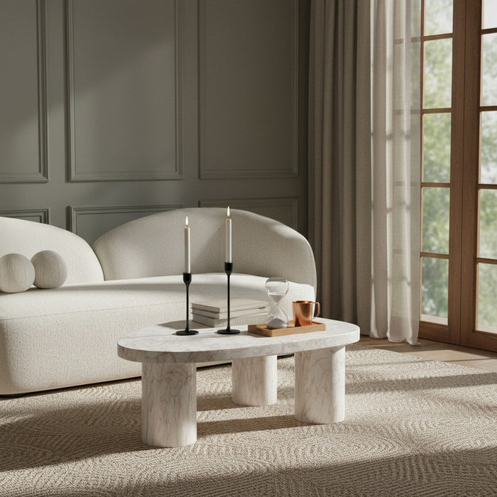 Teramo - Concrete Indoor / Outdoor Coffee Table - Simple Home Plus