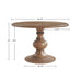 Lexi - Round Pedestal Dining Table - Reclaimed Walnut - Simple Home Plus