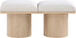 Pavilion - 2 Piece Modular Bench With Natural Base - Simple Home Plus