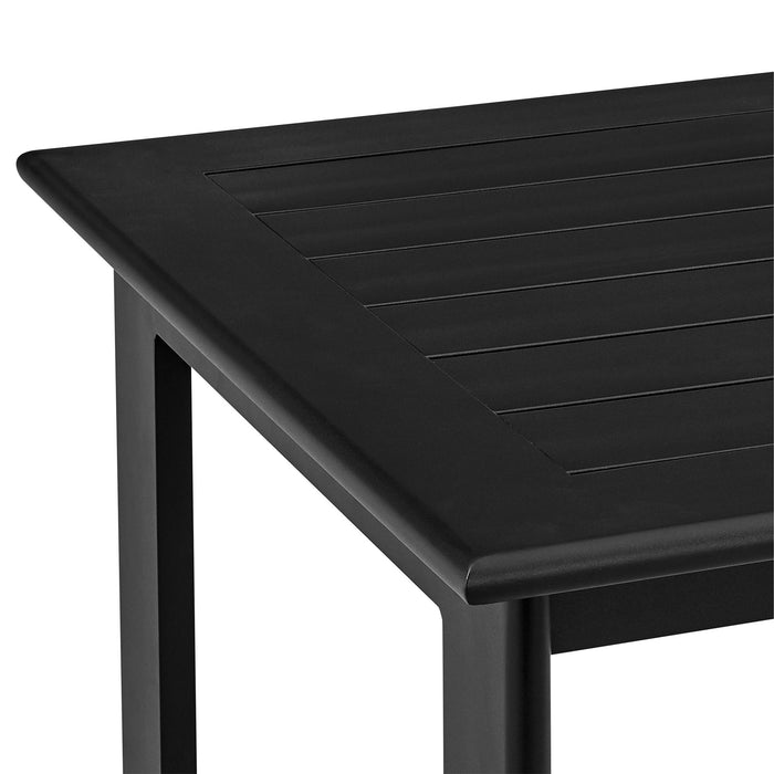 Cayman - Outdoor Patio Bar Height Dining Table - Black - Simple Home Plus