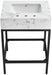 Marmo - Engineered Marble Bathroom Vanity With Black Base - Simple Home Plus