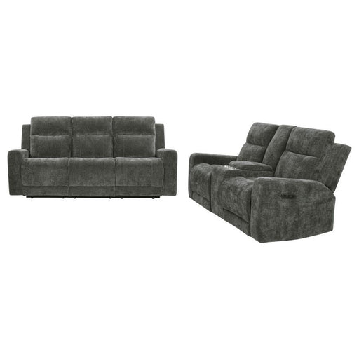 Kennett - Chenille Power Reclining Sofa Set - Simple Home Plus