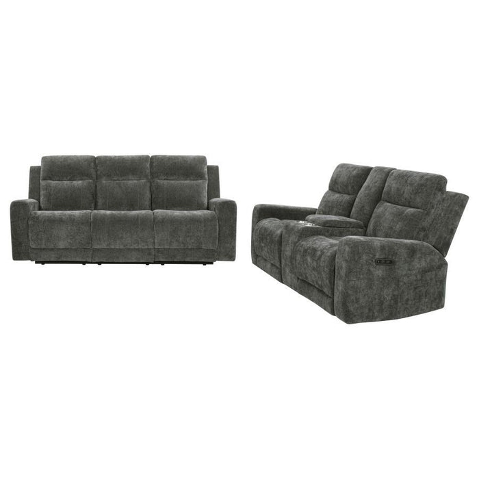 Kennett - Chenille Power Reclining Sofa Set - Simple Home Plus
