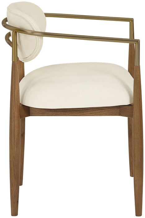 Riccio - Dining Arm Chair (Set of 2) - Walnut Frame - Simple Home Plus