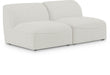 Miramar - 2 Seat Armless Modular Sofa - Simple Home Plus