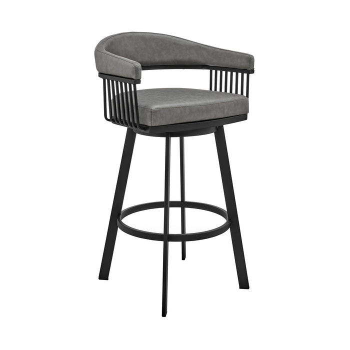 Bronson - Swivel Bar Stool - Black Finish